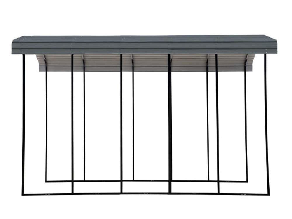 Arrow Carport, 14 ft. x 24 ft. x 14 ft. Charcoal 14′ x 24′ x 14′