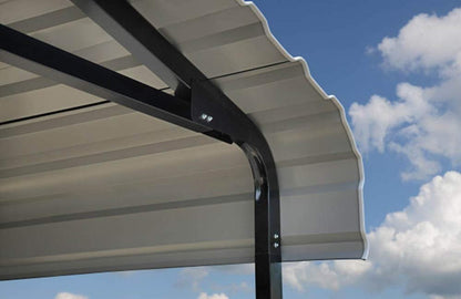 Arrow Carport, 14 ft. x 24 ft. x 14 ft. Charcoal 14′ x 24′ x 14′