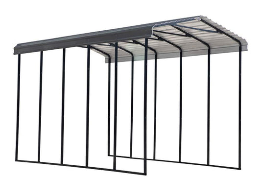 Arrow Carport, 14 ft. x 24 ft. x 14 ft. Charcoal 14′ x 24′ x 14′