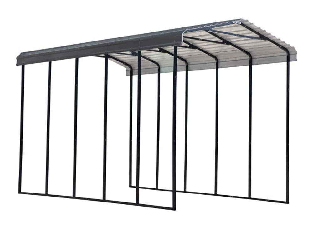 Arrow Carport, 14 ft. x 24 ft. x 14ft. Charcoal 14′ x 24′ x 14′