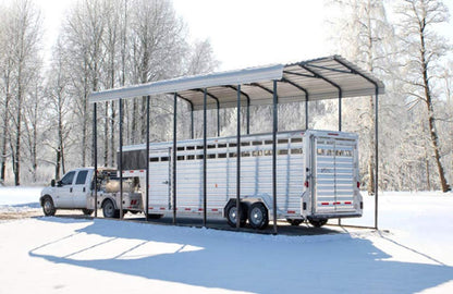 Arrow Carport, 14 ft. x 29 ft. x 14ft. Eggshell 14′ x 29′ x 14′