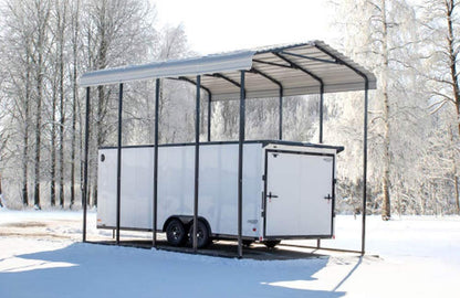 Arrow Carport, 14 ft. x 20 ft. x 14ft. Eggshell 14′ x 20′ x 14′