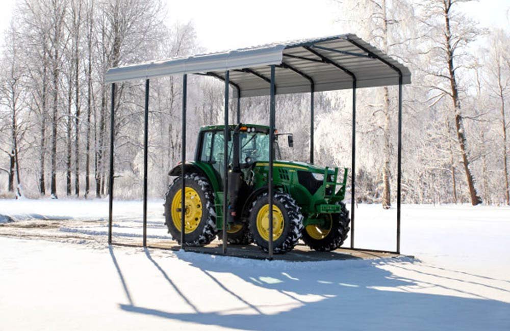 Arrow Carport, 14 ft. x 20 ft. x 14ft. Eggshell 14′ x 20′ x 14′